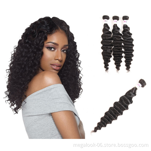 14 16 18 20 Inch Loose Deep Wave Full Cuticle Aligned Cheap Peruvian Human Hair With Front Closure For Sale